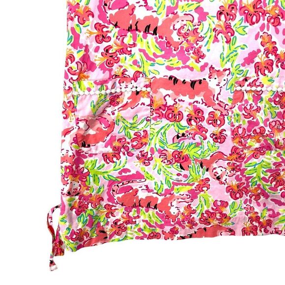 Lilly Pulitzer Call Me Kitty Cat Pink Delia Dress Girls Size 14 - Picture 4 of 8